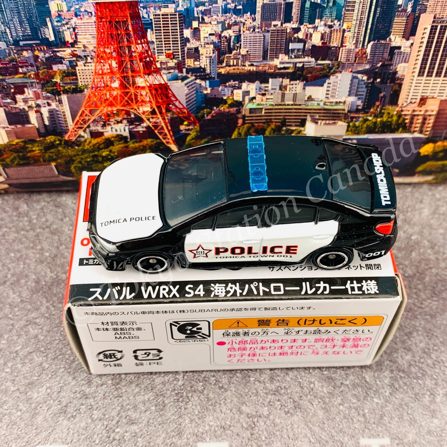 TOMICA SHOP ORIGINAL MODEL Subaru WRX S4 Oversea Patrol Car 4904810136330
