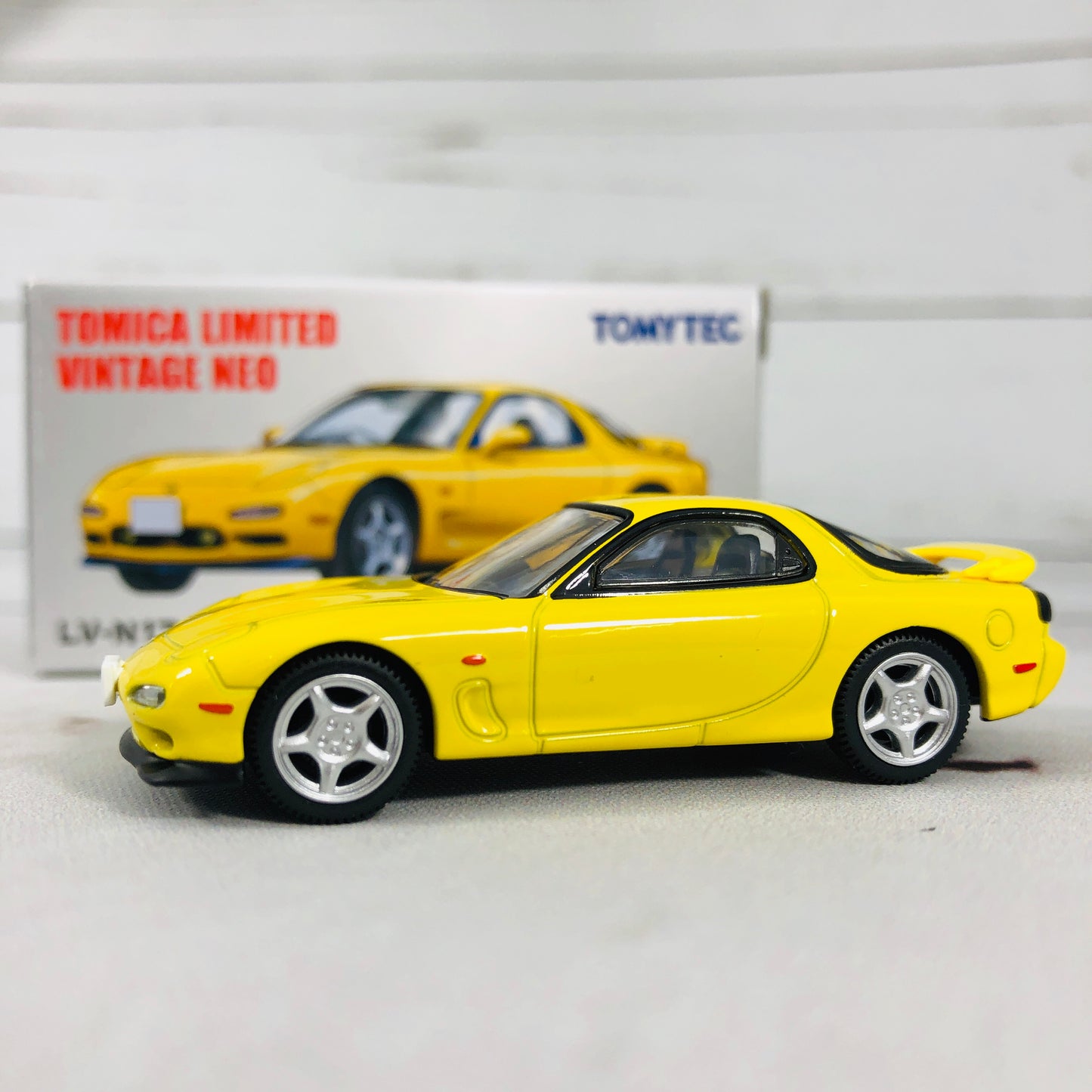 Tomica Limited Vintage Tomytec RX7 Yellow LV-N174b