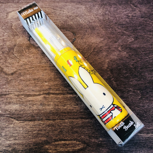 Showa x miffy Tooth Brush Set (Yellow) DBM-072 Made in Japan