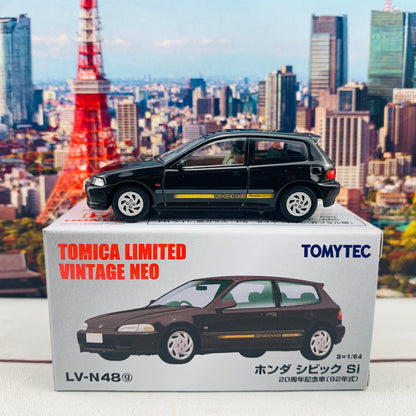 Tomytec Tomica Limited Neo Honda Civic Si 20th Anniversary Car Black LV-N48g