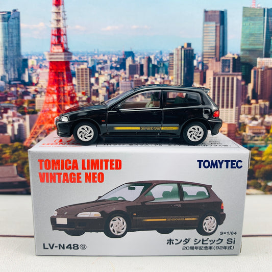 Tomytec Tomica Limited Neo Honda Civic Si 20th Anniversary Car Black LV-N48g