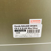 Ignition Model 1/18 Honda BALLADE SPORTS CRX Si (E-AS) Blue/Silver IG1628