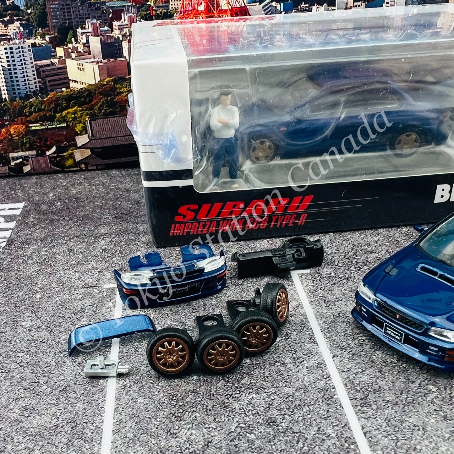 BM CREATIONS JUNIOR 1/64 Subaru Impreza WRX GC8 TYPE-R RHD (HK Toycar Salon 2022 Edition) 64B0077