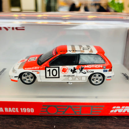 INNO64 HONDA CIVIC EF9 #10 IDEMISTU MOTION MACAU GUIA RACE 1990 IN64-EF9-IDMAC