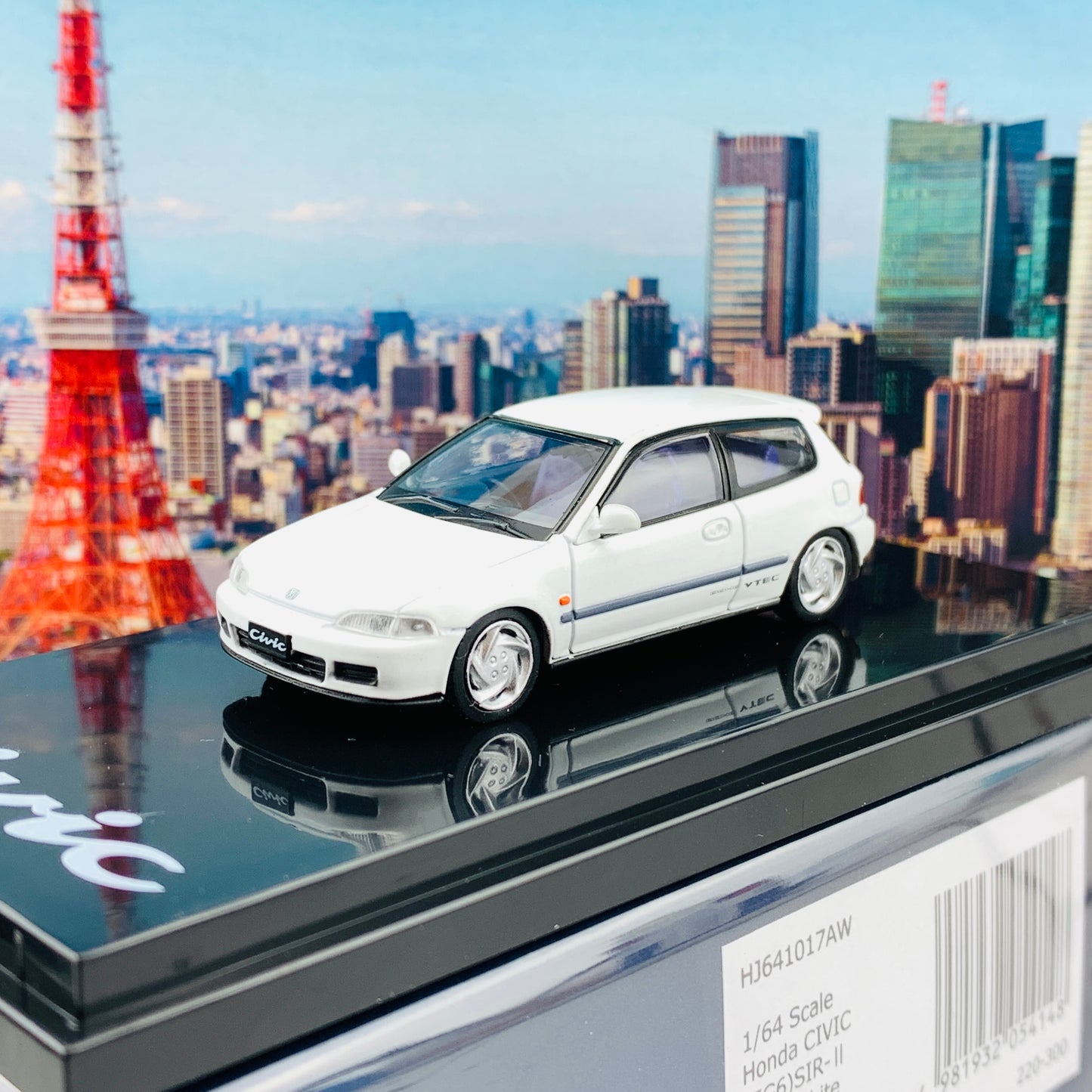 HOBBY JAPAN 1/64 Honda Civic EG6 SIR-II FROST WHITE HJ641017AW