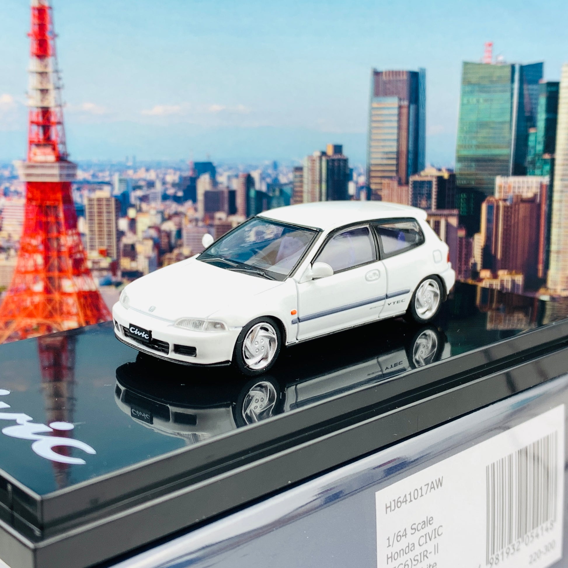 HOBBY JAPAN 1/64 Honda Civic EG6 SIR-II FROST WHITE HJ641017AW