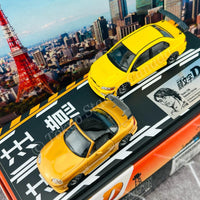 MODELER'S 1/64 Initial D Set Vol.6 Satoshi Omiya Roadster (NB8C) & Kobayakawa Lancer Evolution VII MD64206