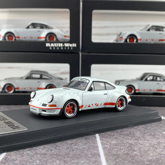 MODEL COLLECT 1/60 For Porsche RWB 930 Ducktail Wing Pearl White MC640002C