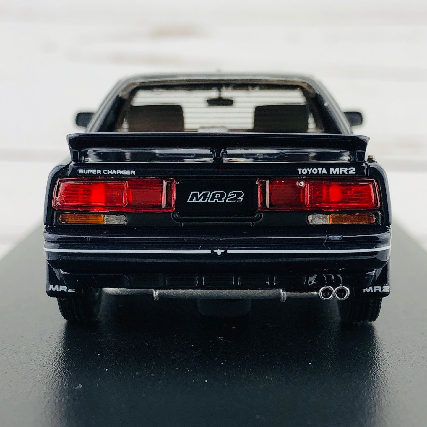 Mark43 1/43 Toyota MR 2 G-Limited Super Charger T Bar Roof (AW11) TOM'S NEW SPORT Blue Mica PM4377SBL