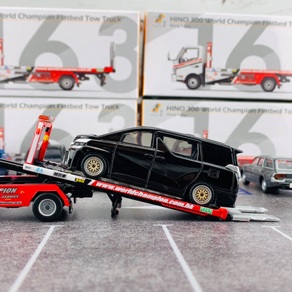 Tiny City 163 - HINO 300 Flatbed Tow Truck 日野300 韋川平板拖車