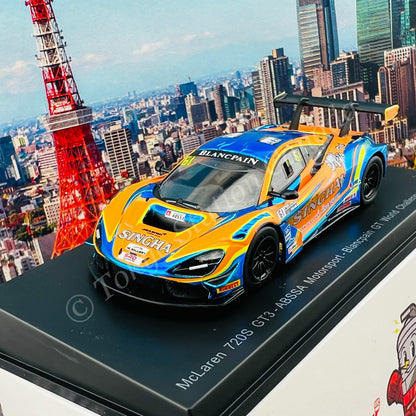 Sparky 1/64 MCLAREN 720S GT3 NO.61 ABSSA MOTORSPORT BLANCPAIN GT WORLD CHALLENGE ASIA 2019 P. BHIROMBHAKDI - K. SAWA Y164