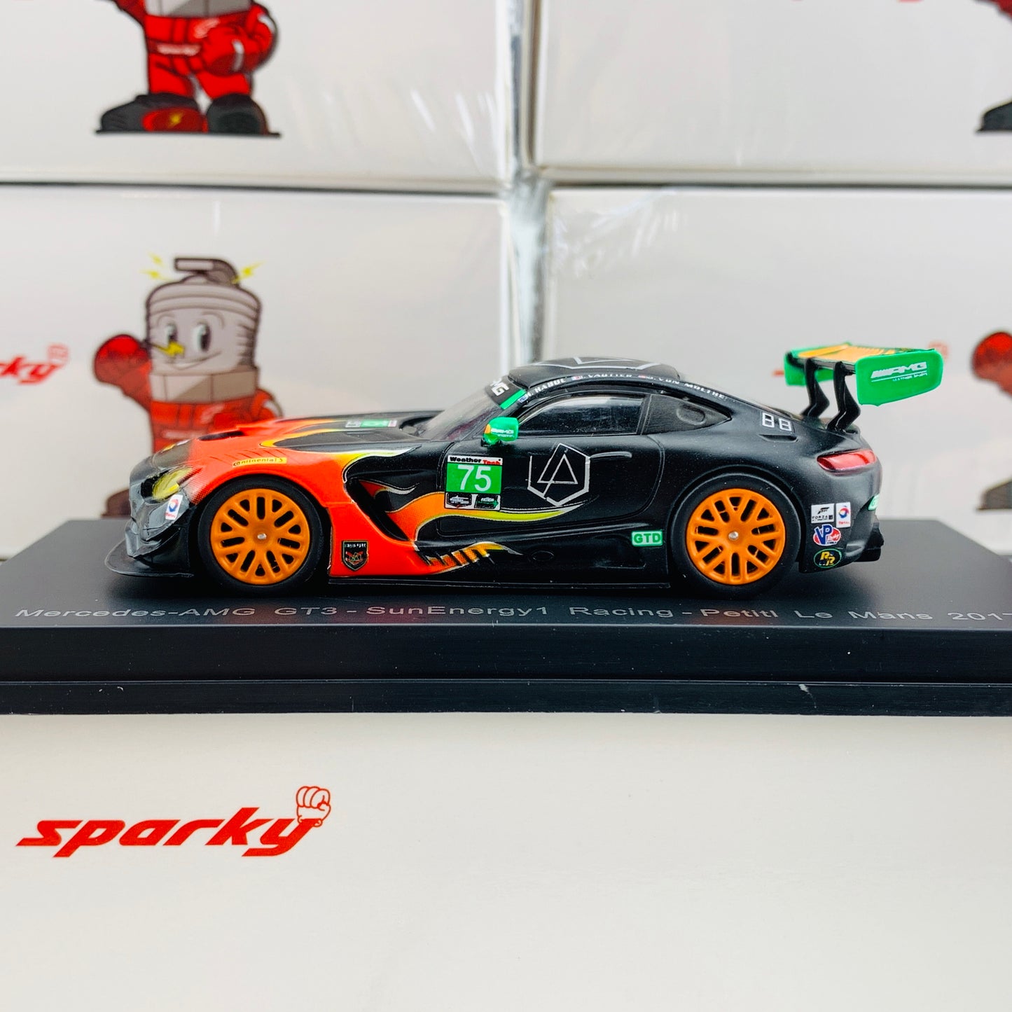 Sparky 1/64 Mercedes-AMG GT3 - SunEnergy1 Racing - Petitl Le Mans 2017 T. Vautier - K. Habul - D. von Moltke Y158