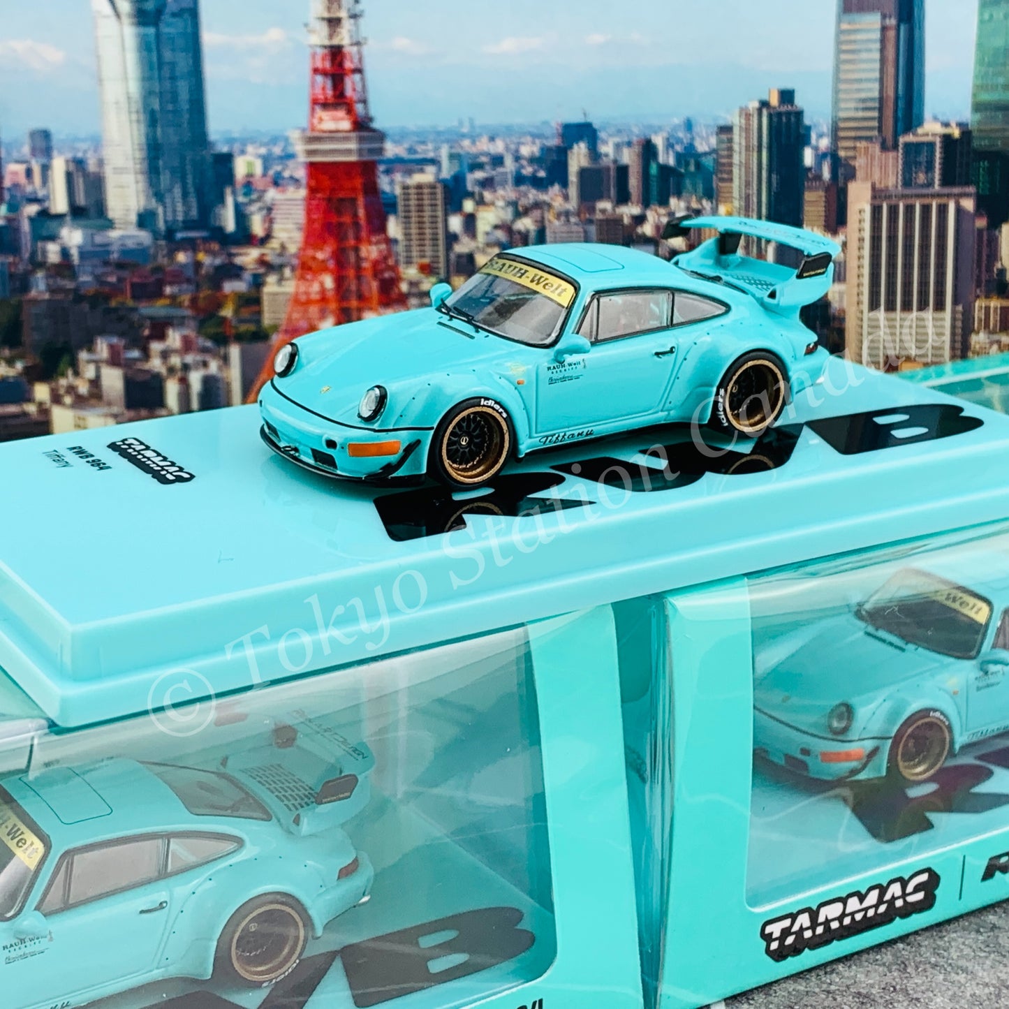 Tarmac Works 1/64 HOBBY64 RWB 964 Tiffany T64-037-TIF
