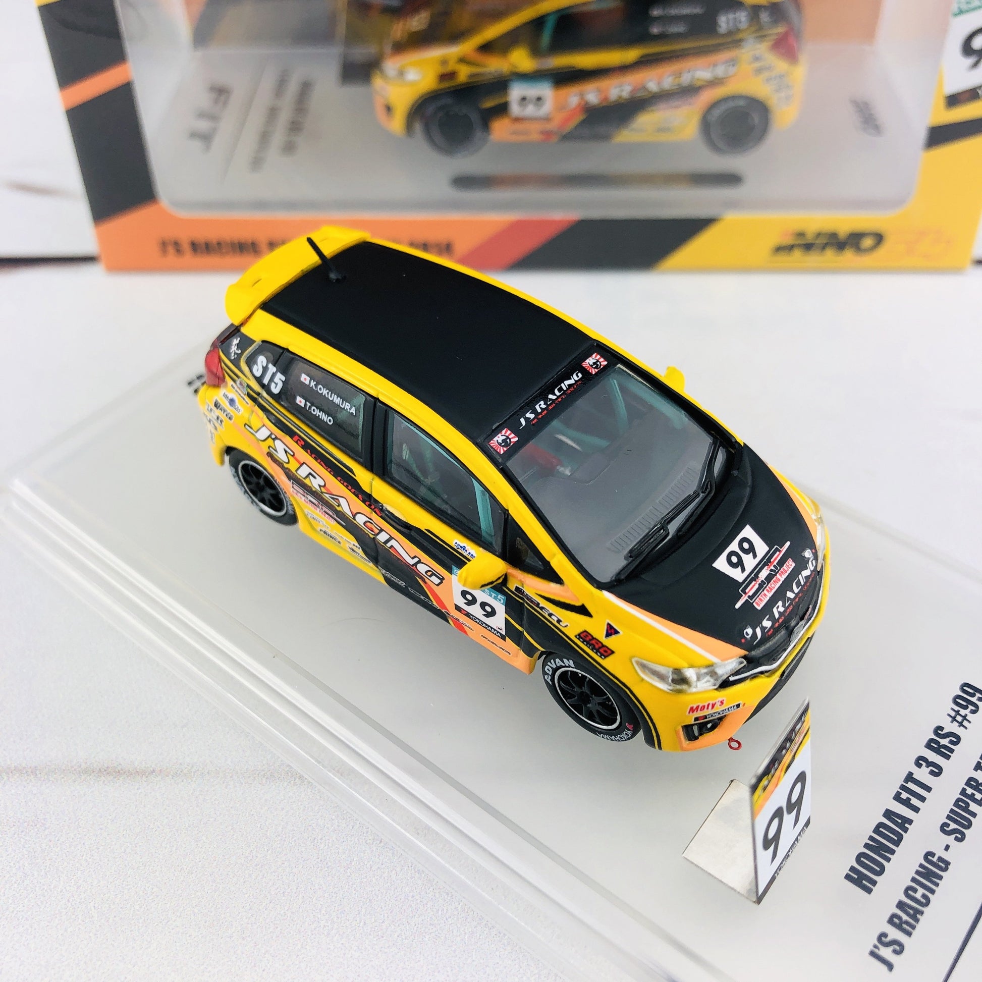 INNO64 HONDA FIT 3 RS #99 J'S Racing - Super Taikyu 2014 CARLOVERDIECAST Special Edition IN64-GK5-JS99