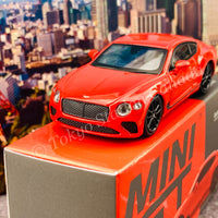 1/64 Bentley Continental GT In Red By Mini GT
