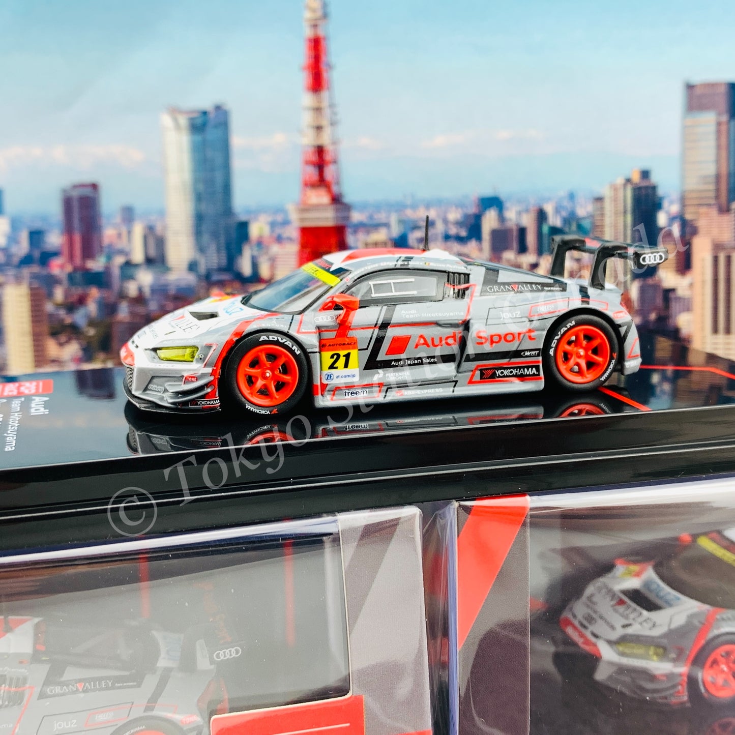 POPRACE 1/64 Audi R8 LMS Super GT 2019 Series #21 Audi Team Hitosuyama PR64-R8LMS-19SGT21