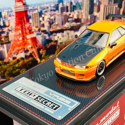 Ignition Model 1/64 TOP SECRET GT-R (VR32) Yellow Orange Metallic IG2397