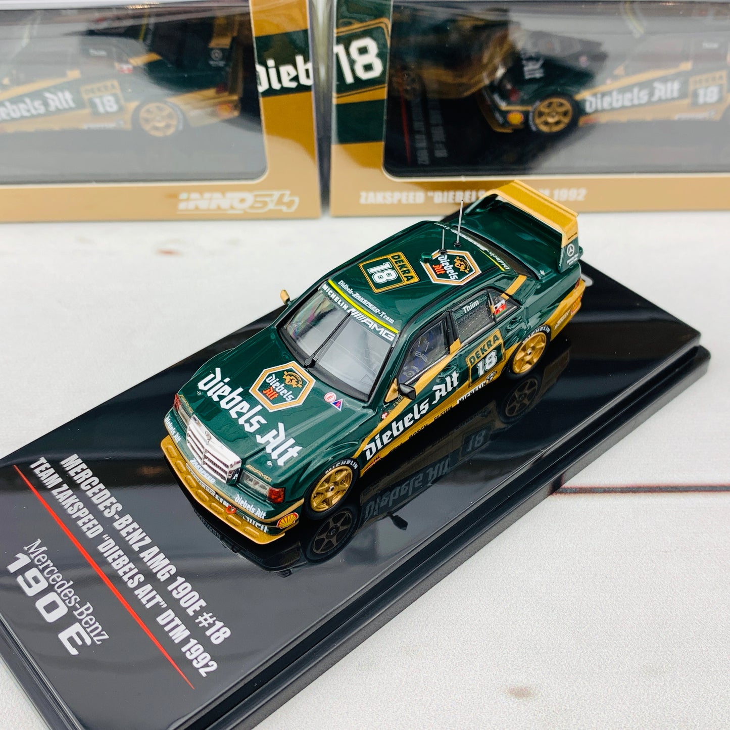INNO64 MERCEDES BENZ AMG 190E 2.5-16 EVO II #18 Team Zakspeed "Diebels Alt" DTM 1992 IN64-190E-ZS18