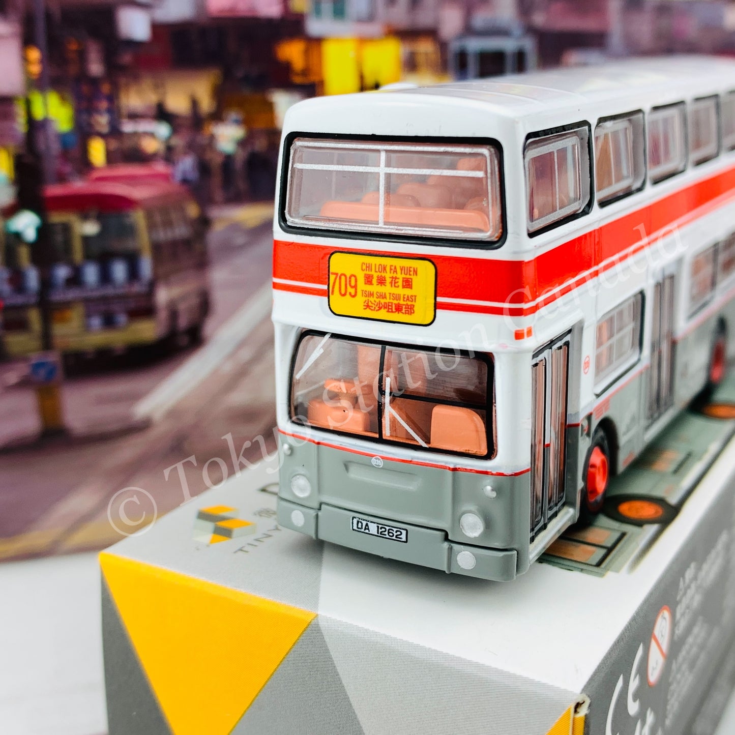 TINY 微影 L32 DAIMLER Fleetline DMS Grey (709 Chi Lok Fa Yuen to Tsim Sha Tsui East 置樂花園 - 尖沙咀東部）ATC65001