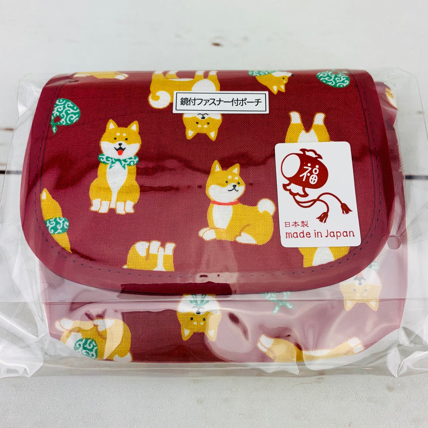 Shiba Inu mirror pouch - Red