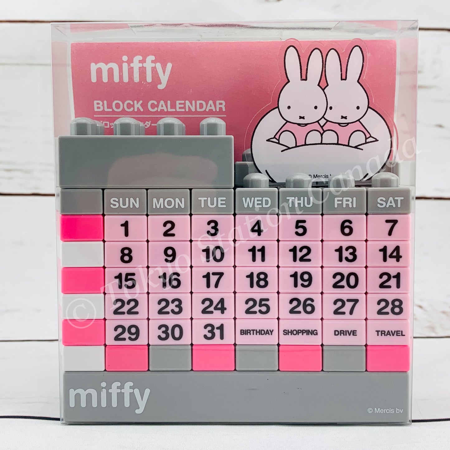 miffy BLOCK CALENDAR (Monotone of miffy Cloub) by A-WORKS 4580004703696