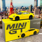 MINI GT 1/64 Porsche 911 (992) Carrera 4S  Racing Yellow LHD MGT00252-L