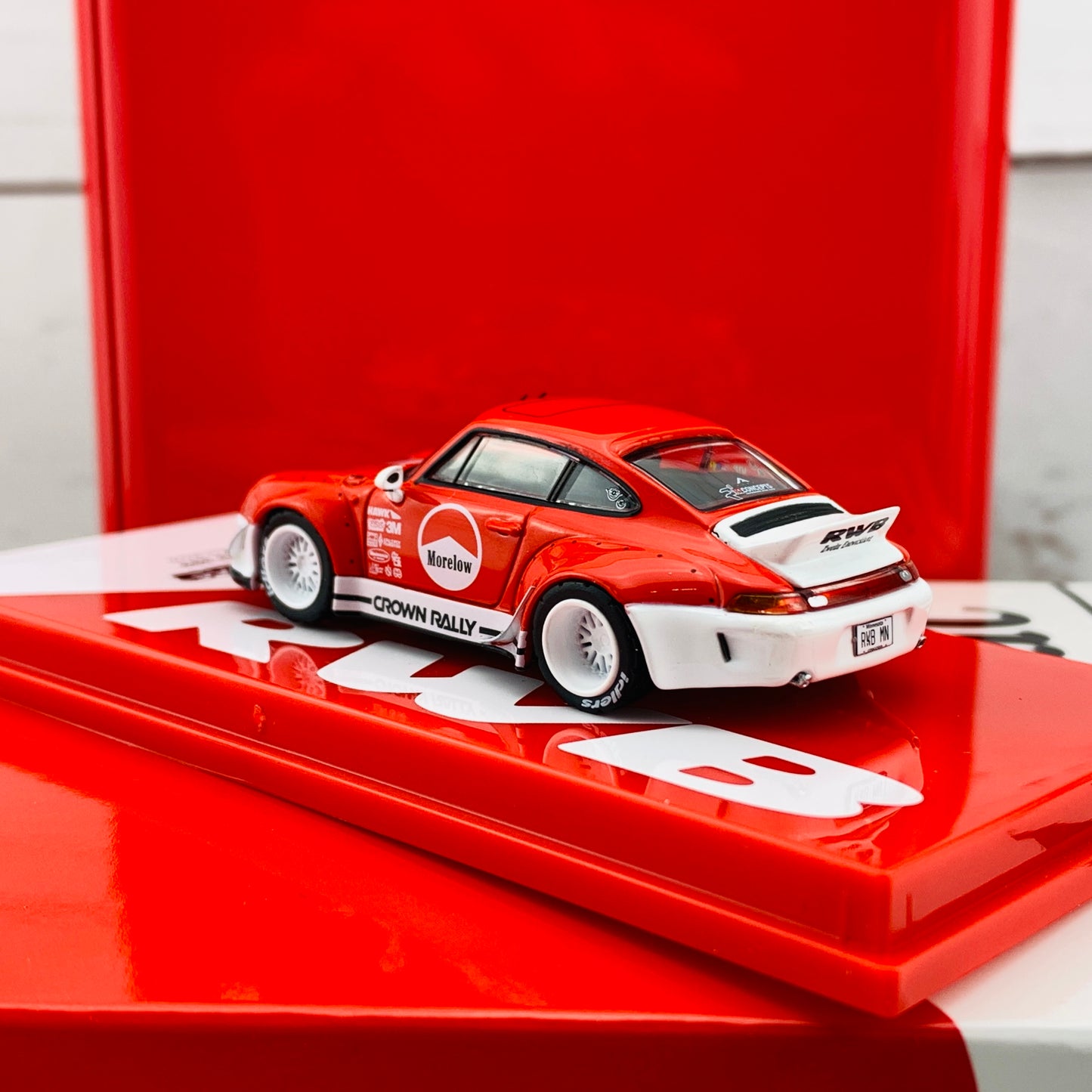 Tarmac Works 1/64 RWB 993 Morelow with Oil Can - MiniCar Fest Hong Kong Special Edition - HOBBY64 T64-017-ML