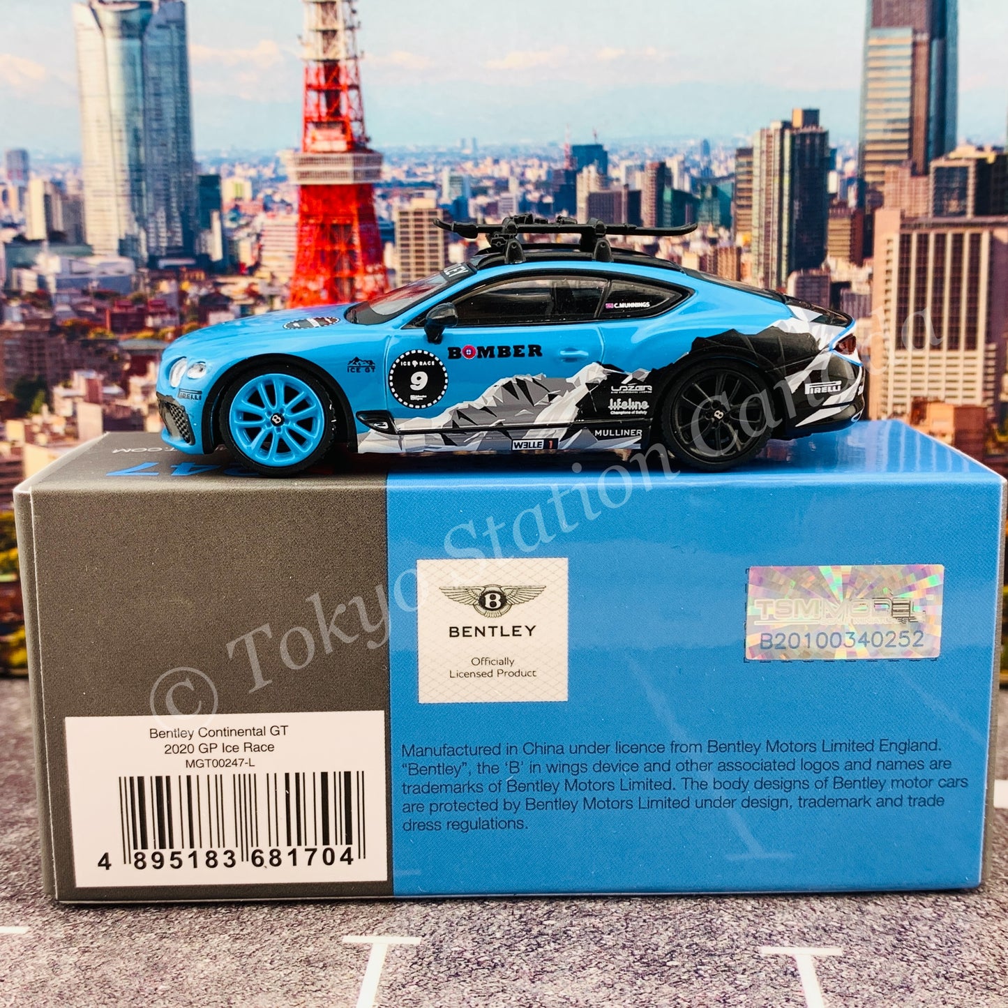 MINI GT 1/64 Bentley Continental GT 2020 GP Ice Race LHD MGT00247-L