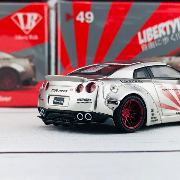 MINI GT 1/64 LB★WORKS Nissan GTR R35 Type 1 Rear Wing Version 2 Satin ...