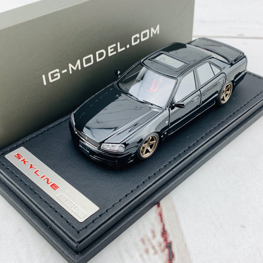 Ignition Model 1/43 Nissan Skyline 25GT Turbo ER34 Black IG1614
