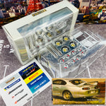 Tarmac Works 1/64 PARTS64 Work Meister CR01 Gold / polished *Include: 4 Rims / 4 Tires / 4 Axis / 2 sets of spacers / Tire Rack / Sticker T64W-004-GP
