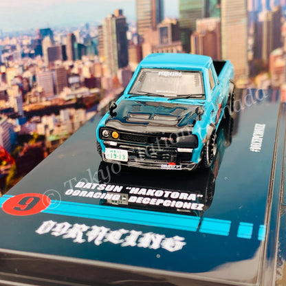 INNO64 1/64 DATSUN HAKOTORA "09 RACING" DECEPCIONEZ IN64-HKT-09R