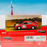 Tarmac Works 1/64 Hobby Collection Mitsubishi Lancer Evolution VI WRC New Zealand Rally 1999 Winner Mäkinen / Mannisenmäki T64-021-99NZD