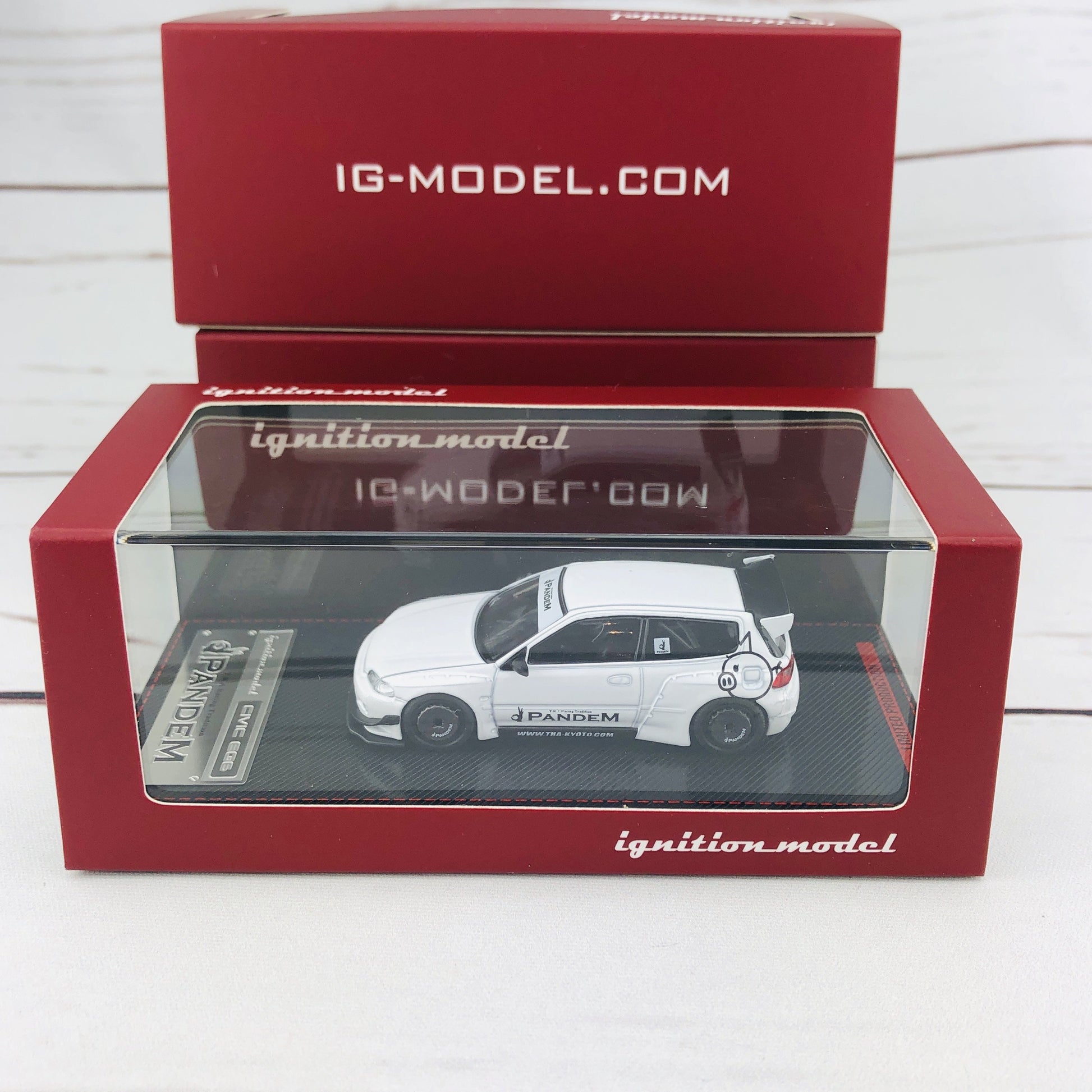 Ignition Model 1/64 Pandem Civic (EG6) White 1415