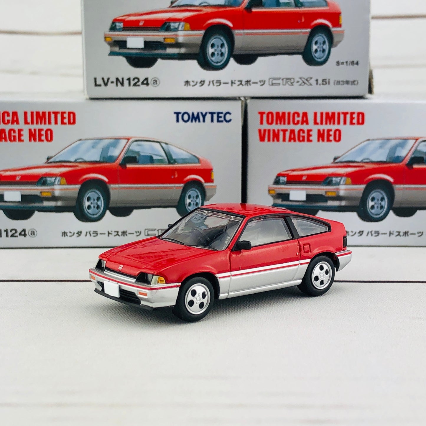 Tomica Limited Vintage Honda Ballade Sports CRX 1.5i RED LV-N124a