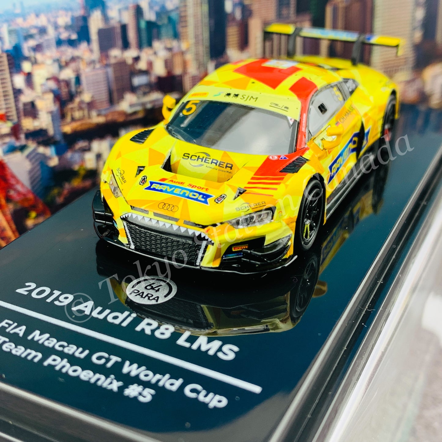 PARA64 1/64 Audi R8 LMS 2019 2019 FIA Macau GT Team Phoenix #5  LHD PA-55256