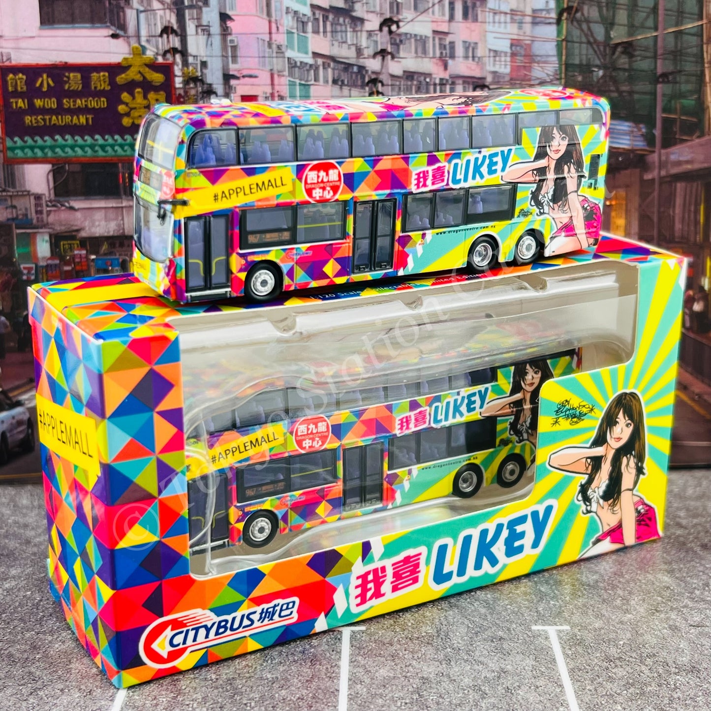 Model 1 1/120 Citybus ADL Enviro500MMC Facelift 12.8m (Dragon Centre 西九龍中心) 天恩 967 Tin Yan