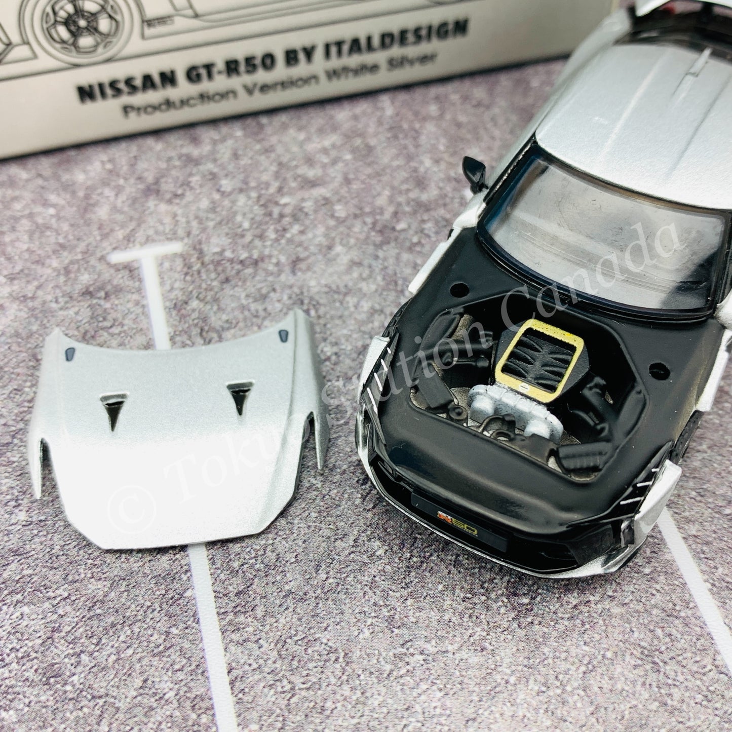 ERA CAR 1/64 SP Nissan GT-R50 By Italdesign - Production Version White Silver NS21GTRSP50