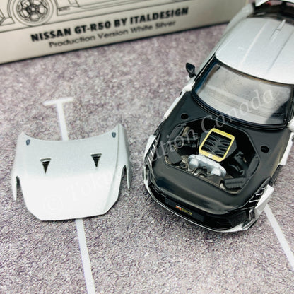 ERA CAR 1/64 SP Nissan GT-R50 By Italdesign - Production Version White Silver NS21GTRSP50