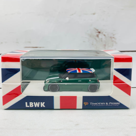 Timothy & Pierre 1/64 LBWK Mini Cooper Green England (Limited to 499 pcs)