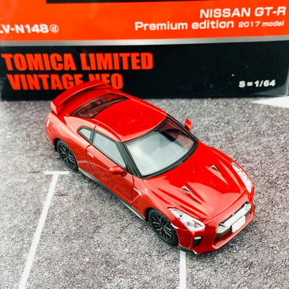 Tomica Limited Vintage Neo 1/64 Nissan GTR Premium Edition 2017 Model RED