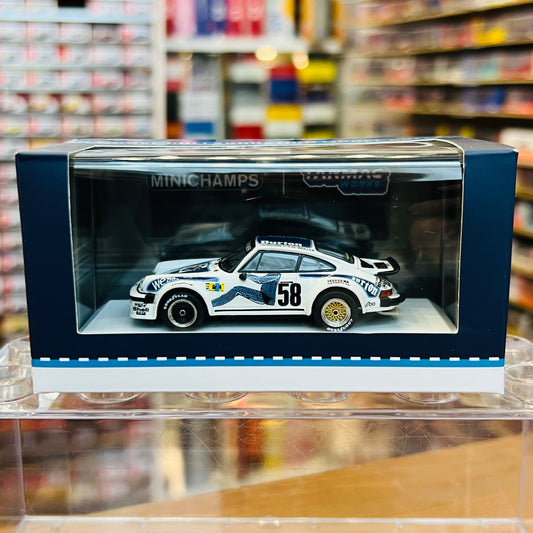 Tarmac Works x MINICHAMPS COLLAB64 1/64 Porsche 934  24h Le Mans 1977 #58 T64MC-003-BUR (643776458)