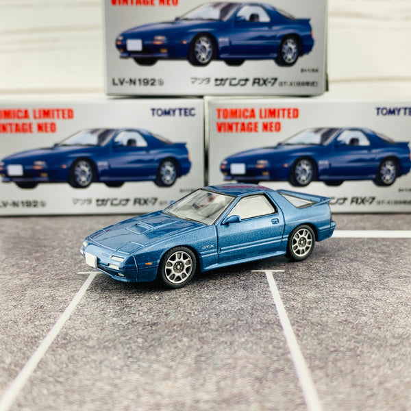 Tomica Limited Vintage Neo 1/64 Mazda Savanna RX7 GT-X (Year 1989) LV-N192b Blue