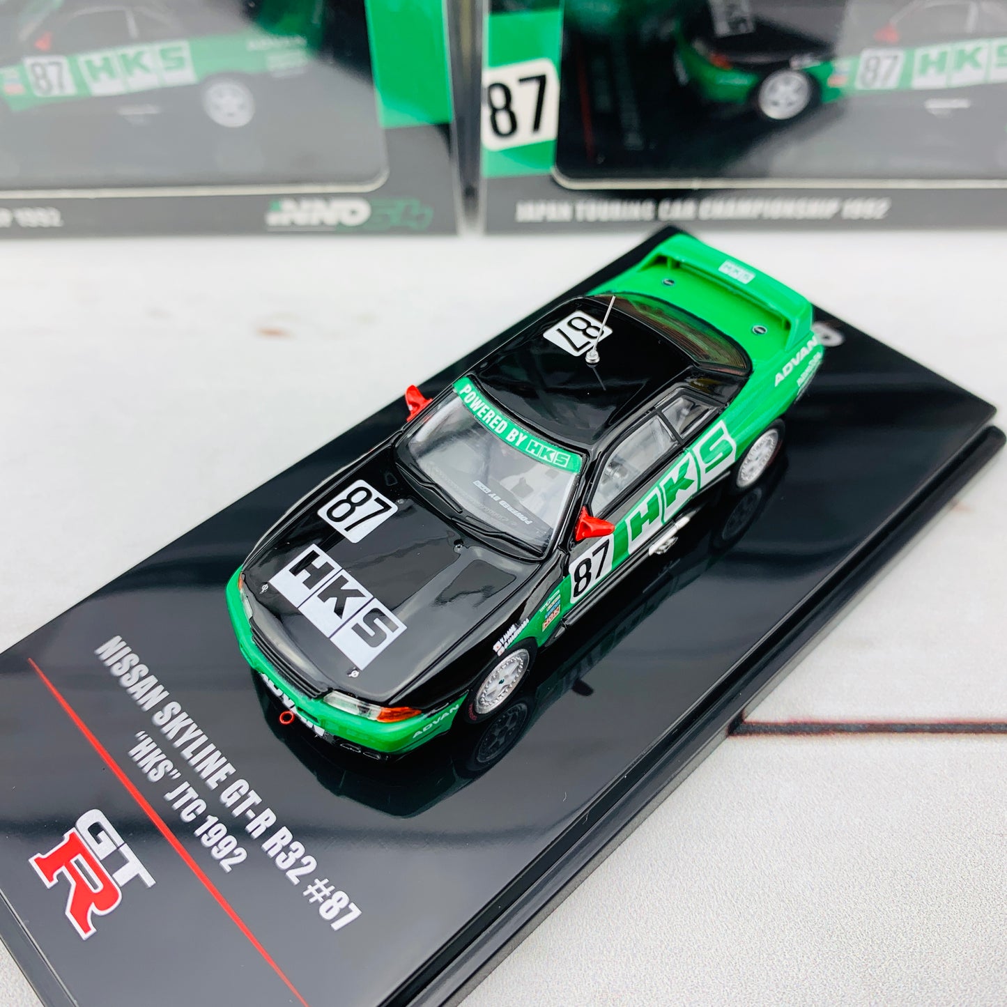 INNO64 NISSAN SKYLINE GTR R32 #87 HKS JTC 1992 IN64-R32-HKS92