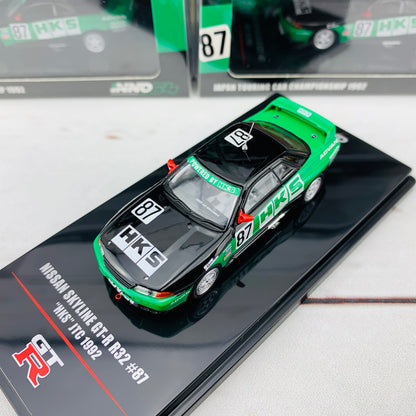 INNO64 NISSAN SKYLINE GTR R32 #87 HKS JTC 1992 IN64-R32-HKS92