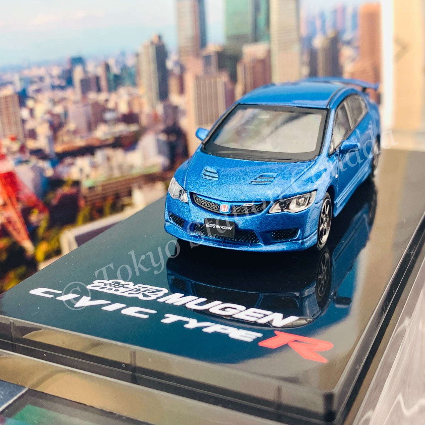 HOBBY JAPAN 1/64 Mugen Civic TYPE R (FD2) Vivid Blue HJ641003MBL