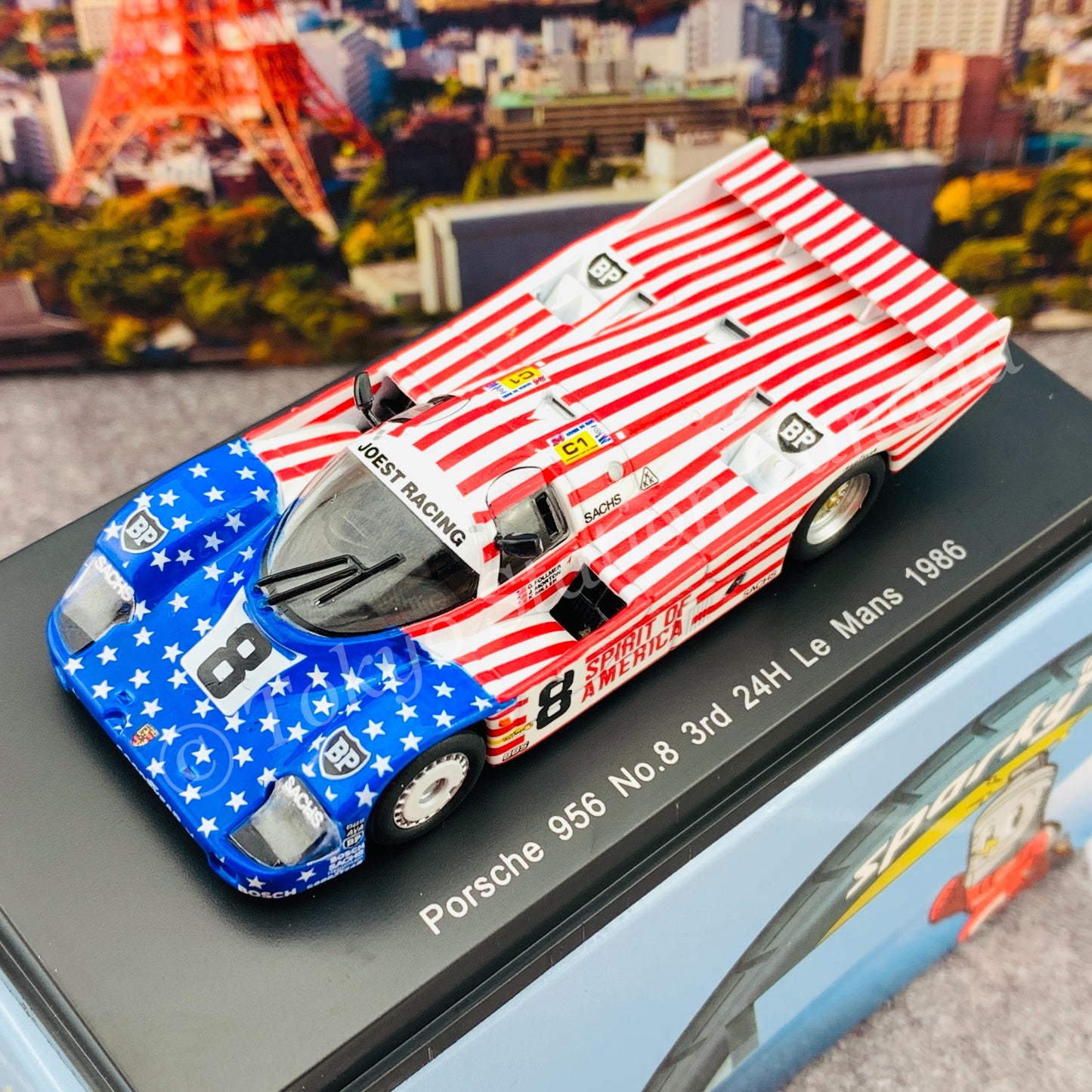 Sparky 1/64 Porsche 956 No.8 3rd 24H Le Mans 1986 G. Follmer - J. Morton - K. Miller Y176