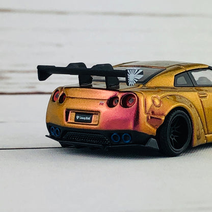 MINI GT LIBERTYWALK LB★WORKS Nissan GTR (R35) Magic Bronze RHD MGT00033-R