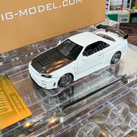 Ignition Model 1/64 HIGH-END RESIN MODEL Nismo R34 GT-R R-tune White IG2577