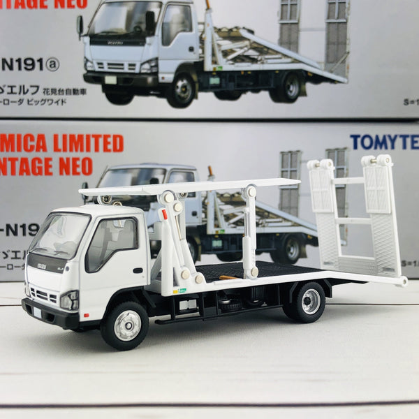 Tomica Limited Vintage Isuzu Elf Hanamidai Automobile Safety Loader Big Wide (White) LV-N191a